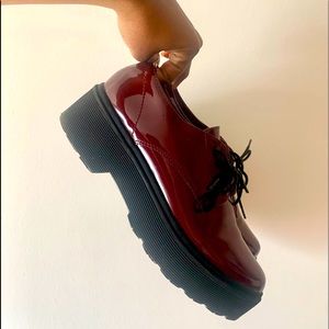 Maroon Oxford Platforms